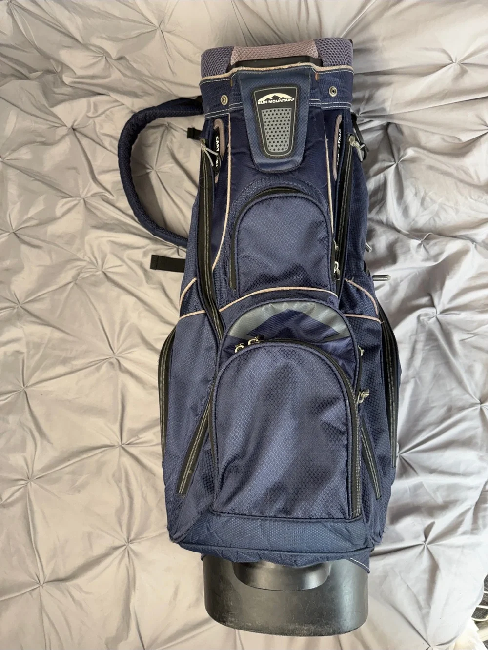 Sun Mountain C-130 Navy Golf Cart Bag w/15 Club Dividers